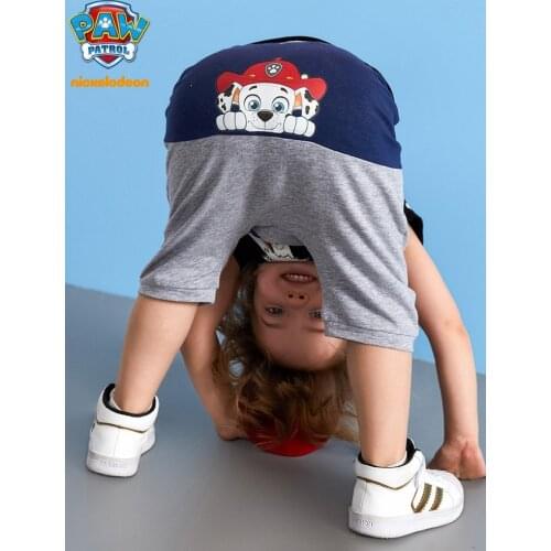 Original Paw Patrol Children Clothes Casual Shorts Summer Cartoon Cotton Pupply Print Sport T-shirt Girls Boys PP Pants Tops
