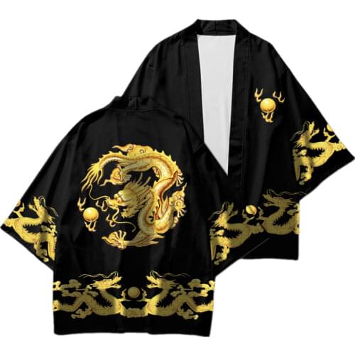 2020 Japanese Style Black Casual Kimono Streetwear Men Women Fashion Cardigan Japan Harajuku Anime Thin Robe Clothes