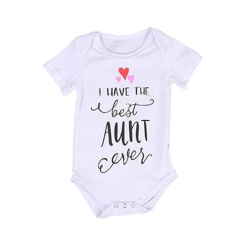 Summer 2017 Newborn Infant Baby Boys Girls Cotton Letter Printed Romper Jumpsuit Clothes Outfits