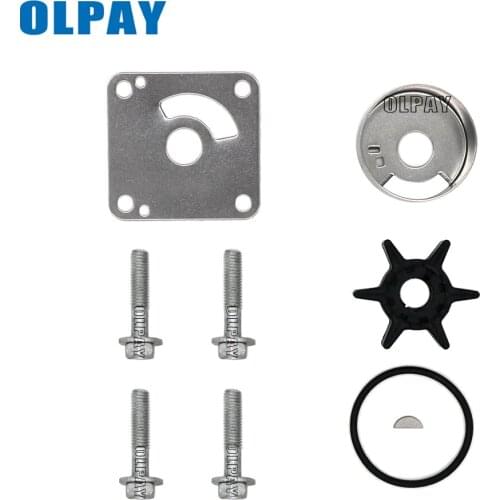 6L2-W0078 Water Pump Impeller Kit for Yamaha Boat Engine 2 Stroke 20HP 25HP 18-3431 6L2-W0078-00