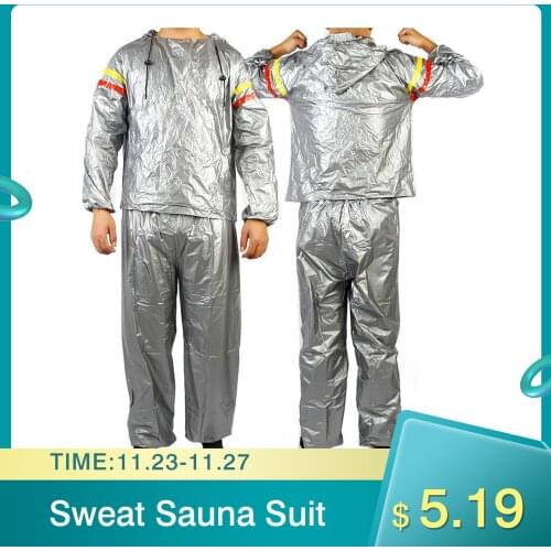 Fitness Weight Loss Sweat Sauna Suit Exercise Gym Anti-Rip Sauna Suit Waterproof Fat Burning Fitness Sweat Suit Dropshipping
