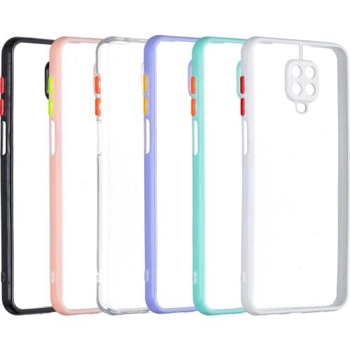 Soft Bumper Hard PC Clear Shockproof Phone Case for Redmi Note9s / Note9Pro / Note9ProMax Transparent Phone Shell Cover