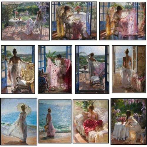 Leisurely Days - Counted Cross Stitch Kits - Handmade Needlework for Embroidery 14 ct Cross Stitch Sets DMC Color