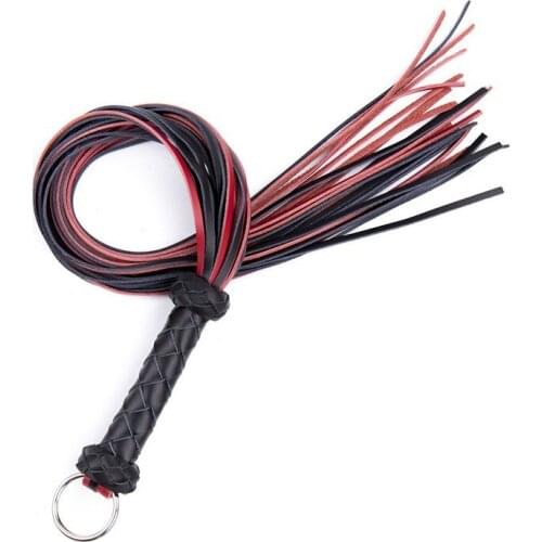 Newest Adult Games Hand Made Genuine Leather Paddle Whip Sex Fetish Flogger Horse Whip Horse Racing Flogger For Couples