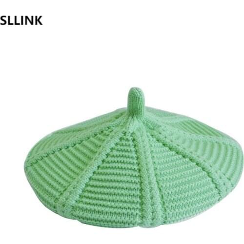 Autumn and winter 2020 new Korean version of foreign style fashion trend womens Beret wool hat winter hats for women