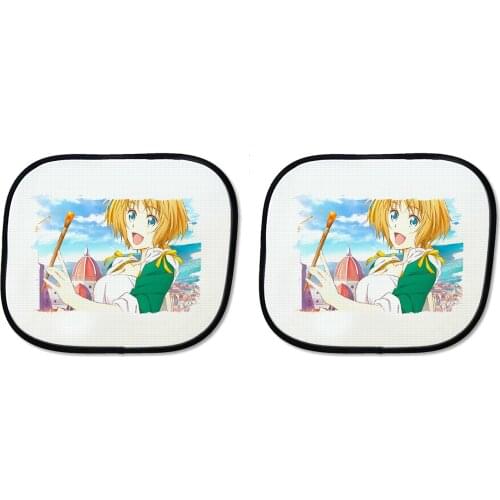 PARASOL DOUBLE ANIME ART GIRL PAINTING sunshield car