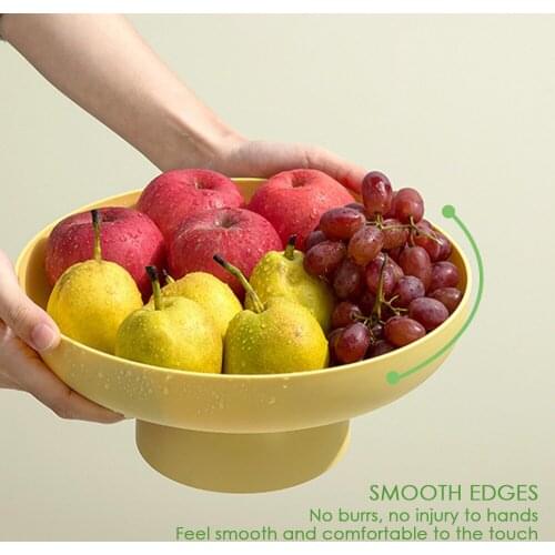 Fruit Storage Rack Removable Bottom Drainer Basket Candy Plate Home Organizer Kitchen Tool For Vegetable Food Storage Tray