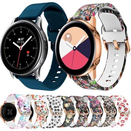 Silicone Original sport Watch Strap For Samsung Galaxy Watch Active 2 44mm 40mm /Galaxy 42mm smart watch wristband