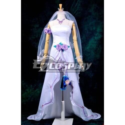 Macross Frontier Sheryl Wedding Dress Cosplay Costume Deluxe E001