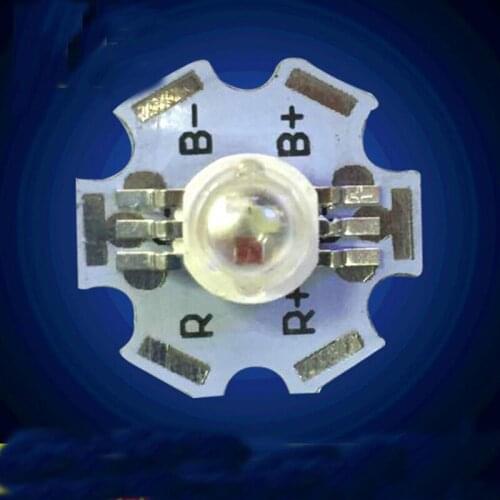 3W High Power LED RGB Lamp Beads Colorful Light Led Beads with Aluminum Plate