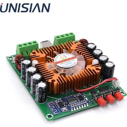 UNISIAN Bluetooth 5.0 TDA7850H Audio Amplifier 4*50W 4.0 Channels High Power Amplifier Board TDA7850 Chip Class-AB Car Amps