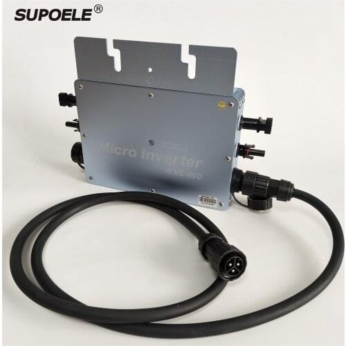 Waterproof IP65 WVC600 MPPT Solar Grid Tied Micro Inverter Microinverter Inversor 600W 110V 120V AC Pure Sine Wave Output