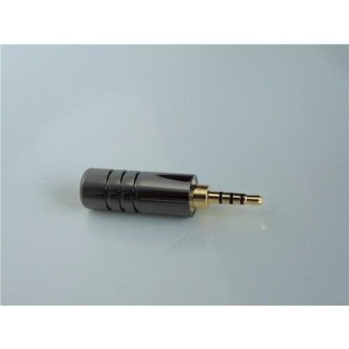 10PCS copper 2.5mm 4 Pole Stereo Plug Cable Audio Solder DIY connector