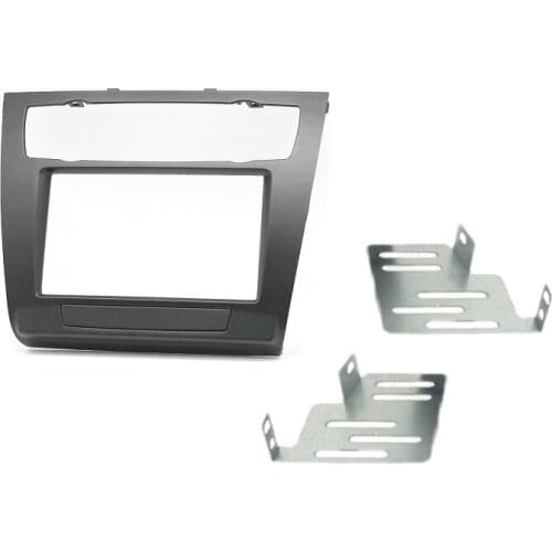 2 Din Radio Fascia Stereo Panel Trim Frame Plate Fit for BMW 1-Series E81 E82 E87 E88 2007 2008 2009 2010 2011