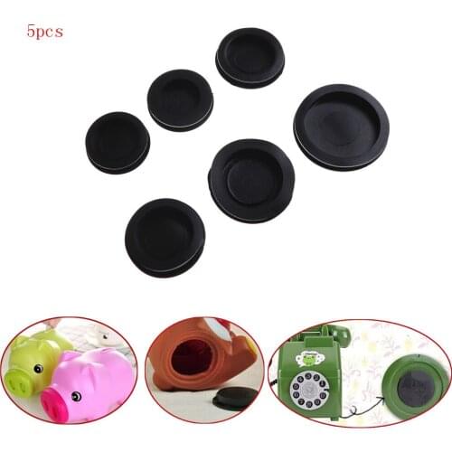 5Pcs hot sale 34mm-50mm Rubber Money Saving Box Piggy Bank Closure Plug Stopper Cover