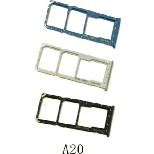 50PCS Sim Tray Holder For A10 A20 A205F A30 A305F A40 A50 A60 A70 A80 A90 SIM Card Tray Slot Holder Repair Part