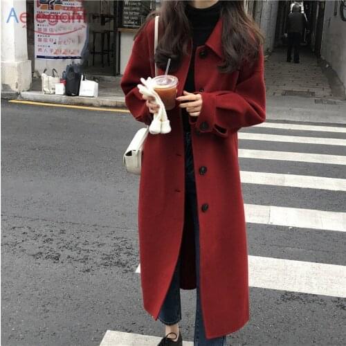 Aelegantmis Women's Wool Coats