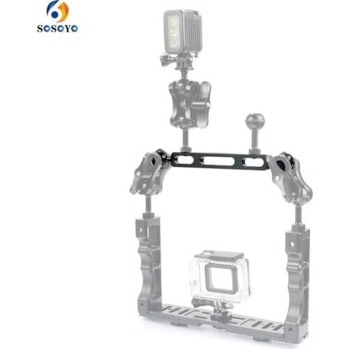 Aluminum Alloy lights arm Diving Lights Arm Camera Light A20 For GOPRO 8 7 6 5 Xiaomi Yi DJI Osmo Action Camera Accessories