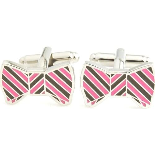 YH-1898 Fashion Novelty Bow Tie Cufflinks,4 Colors Available