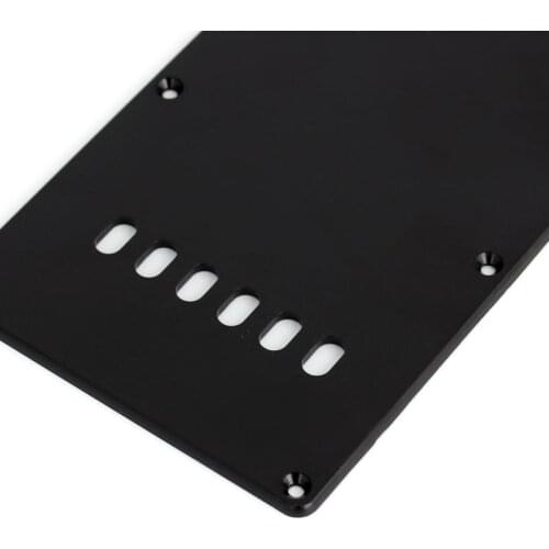 Ply Single Black Guitar Tremolo Spring Backplate Cover For Black Electric Guitar 448D