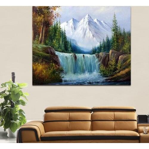 DIY colorings pictures by numbers with Snow scenery picture drawing Relief painting by numbers framed Home