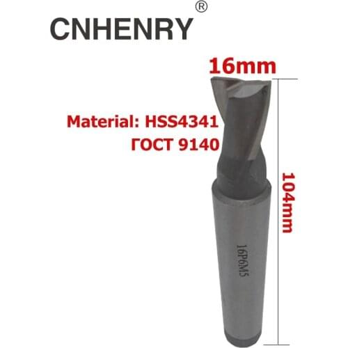 2 Flutes HSS End Mill Diameter 16mm Router Bit Keyway Milling Cutter CNC Cutter for Wood Cutter Drill Bits tool Taper Shank