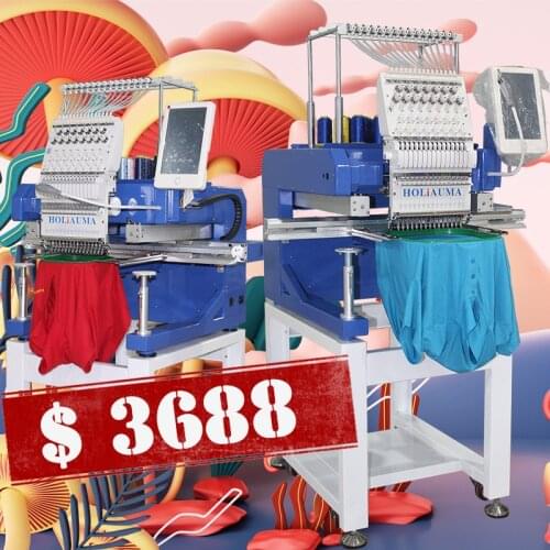 HOLiAUMA 1/2/4/6/8 Head Garment Ca p Embroidery Machine computerized brother barudan happy embroidery machine spare parts prices