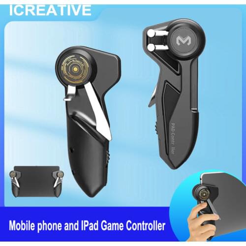 New Mobile PUBG Game Controller For Ipad Tablet Six Finger Game Joystick Handle Target Button L1R1 Shooter Gamepad Trigger
