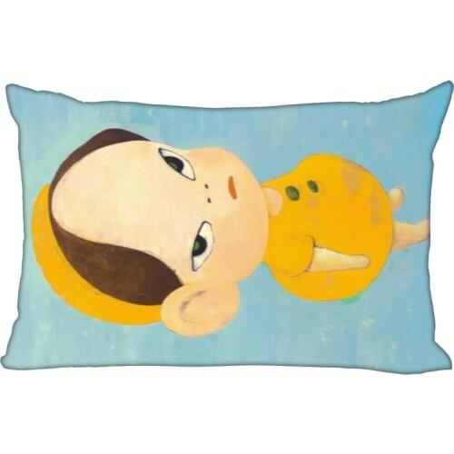 Art Nara Yoshitomo Pillowcase Rectangle Zipper Pillow Throw Pillow Case Cover 45x35cm (One Side) Printed Decorative Pillowcase