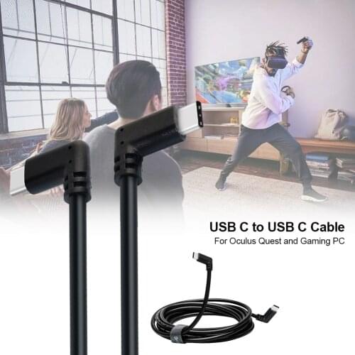 USB C Data Cable High Speed Durable Data Transfer Fast Charging Cable For Oculus Quest And Gaming PC