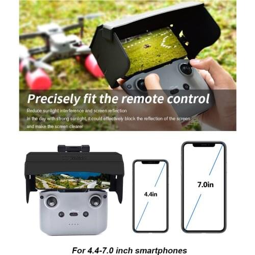 Sun Shade for DJI Mavic MINI 2/AIR 2/AIR 2S Remote Controller Mobile Phone Reflective Hood Cover Drone Accessories