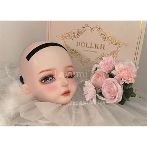 Mian) High Quality Girl Silica Gel Cosplay Transsexual Half Head Kigurumi Mask Party Crossdresser Lifesize BJD Doll Mask