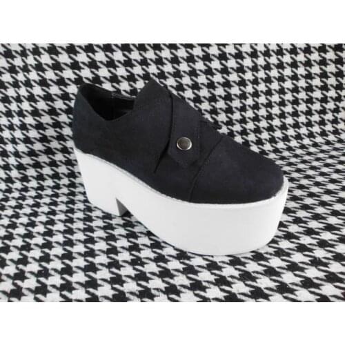 Princess sweet punk shoes Custom made spring muffin anti slip bottom to increase Harbin round head fashion women an1454