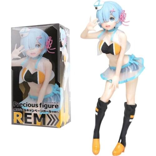 Taito Re:life In A Different World From Zero Rem Garage Kit Pvc Assembly Model Western Animiation Action Figure Kids Toys