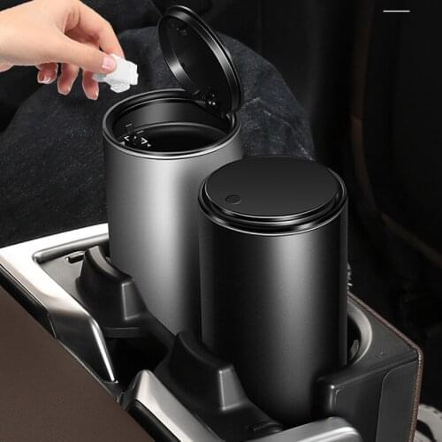 NEW Car Trash Can Organizer Garbage Holder Compression-type trash can for Volvo V40 V60 S60L S80 XC80 XC90 Car Accessories