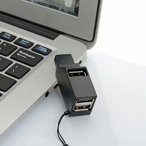 Mini Portable 3 Ports USB 2.0/3.0 Data Cable Hub Splitter for Laptop/Computer Cable Splitter USB 5V/600mA Computer Accessories