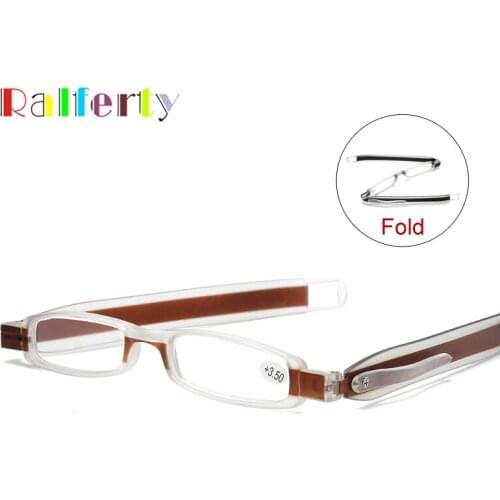 Ralferty Folding Reading Glasses Optical Men Women 360 Degree Rotation Foldable Presbyopic Glasses +1.0 1.5 2.0 2.5 3.0 3.5 4.0