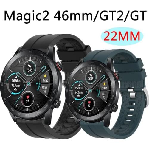 22MM Band For Huawei Watch GT2 46mm/HONOR Magic2 46mm/gt2e Strap Silicone Bands Sports Bracelet quik release watchband belt