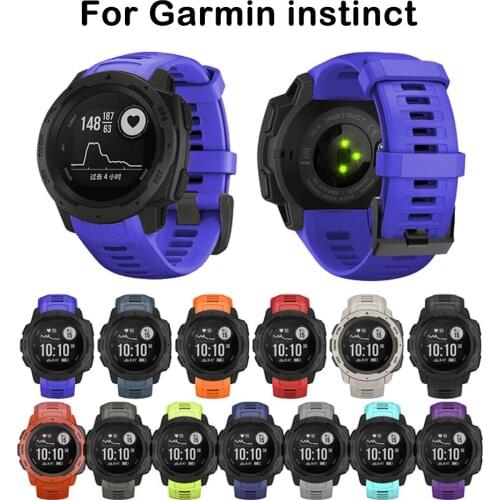 22mm Sport Silicone Strap Quick Release Replacement Watch Band for Garmin Instinct XR649