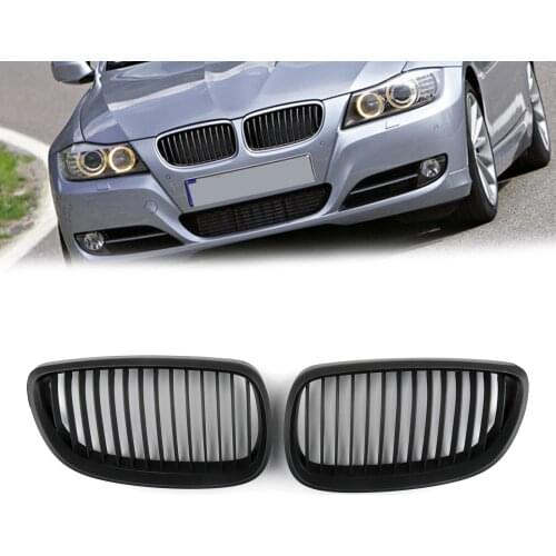 Artudatech Pair Matt Black Kidney Tuning Grilles For BMW E92 E93 2DR LCI 2006 2007 2008 2009