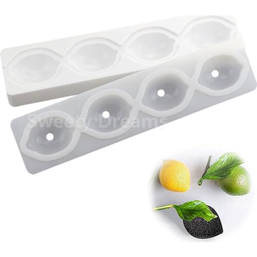 Lemon Shape Silicone Cake Mold 3D Cupcake Jelly Pudding Mousse Dessert Soap Mould DIY Moule Baking Tools