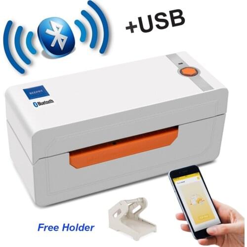 Thermal Shipping Label Printer 4 Inch Bar Code Printing Android High Speed Commercial Grade Printer Bluetooth Sticker Printer