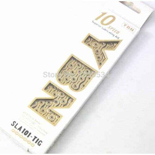 2017 YBN SLA101-Ti 10 Speed Bike Bicycle Chain Gold 116 Link