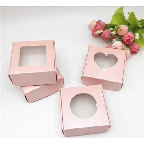 30Pcs/Lot 6.5x6.5x3cm Packaging Small Candy Paper Boxes Merry Christmas Gift Sock Boxes Handmade Craft Brown Carton