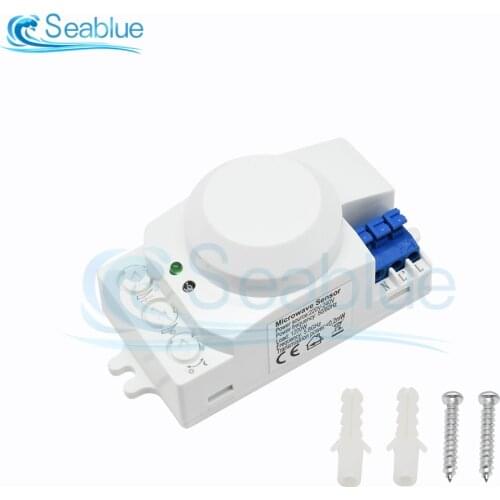 AC 220V 360 Degree Radar motion Sensor Light Switch Body Motion Detector Microwave Sensor Switch 5.8GHz Radar Sensor Switch