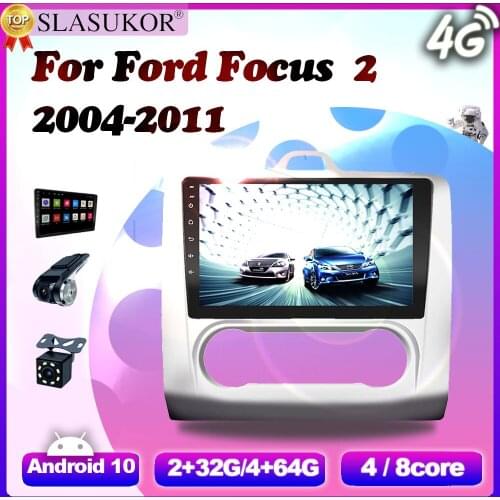 6G+128G Android 10 For Ford Focus 3 Mk2 Mk3 Exi AT 2004- 2011 Car Autoradio Multimedia Stereo Video GPS Navigation 8core 2 Din