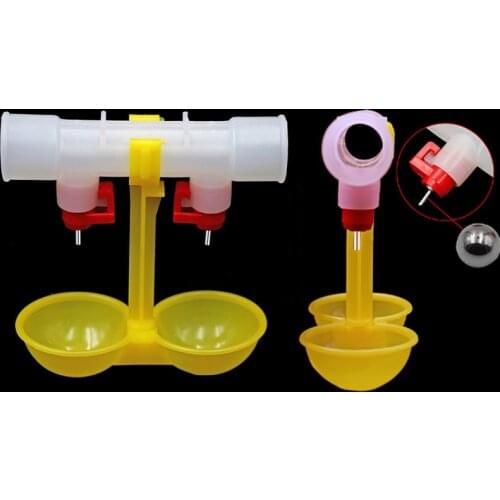 3Pcs Automatic Chicken Cups Water Nipple Drinker Cup Poultry Duck Drinking Hanging Cups Chicken Feeder Farming Equipment