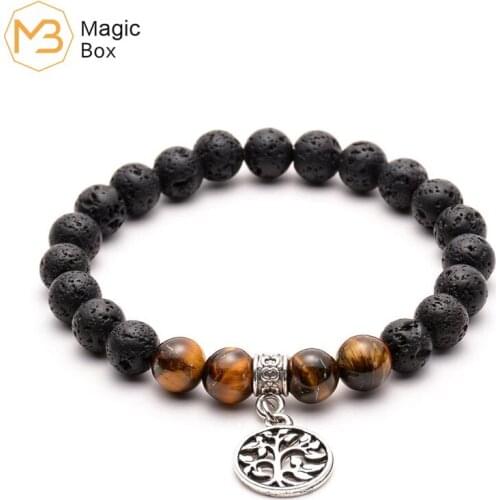 Bead Bracelet Aromatherapy Essential Oil Spread Natural Beaded Bracelet Buddha Style Tree of Life Simple Fashion Lady Bracelet