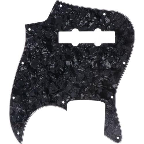 Black Pear Guitar Standard Pickguard 3 ply Scratch Plate for Jazz Bass 094C