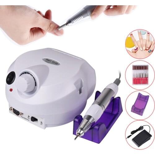 20000/30000RPM Nail Drill Machine Pro Apparatus For Manicure Pedicure Machine Kit Electric Nail File Milling Cutter Nail Tool
